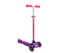 Globber - Monopattino a 3 ruote Primo Plus Lights Neon - Viola