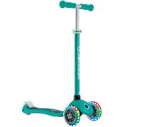 Globber - Primo Lights - Monopattino a 3 ruote per bambini dai 3 ai 7 anni, verde