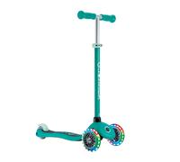 Globber - Primo Lights - Monopattino a 3 ruote per bambini dai 3 ai 7 anni, verde