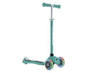 Globber - Primo Lights - Monopattino a 3 ruote per bambini dai 3 ai 7 anni, verde