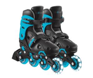Globber - Rulli GO•Skates - Rulli scalabili e regolabili - Taglia M/L dal 34 al 37, nero e blu