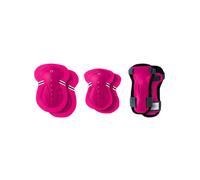 Globber set protezioni junior xs (fucsia) - ginocchiere, gomitiere e polsiere per bambini