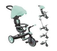 Globber - Triciclo Explorer 4 in 1 - Triciclo evolutivo e draisiano per bambini dai 10 mesi ai 5 anni, verde menta
