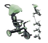 Globber - Triciclo Explorer 4 in 1 - Triciclo evolutivo e drenante per bambini dai 10 mesi ai 5 anni, verde salvia