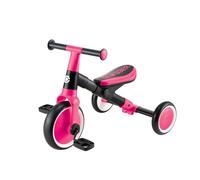 Globber - Triciclo Learning 2 in 1 - Triciclo 1 ° età evolutiva e drenante per bambini da 1 a 3 anni, rosa fucsia