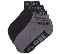 Globe, Calzini alla Caviglia, 5 Paia New Tradie, Nero (Black/Grey), 39-44,5