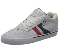 Globe Encore-2 Scarpe da Skateboard - White/Blue/Red - US 6.5, Bianco Blue Red, 38.5 EU