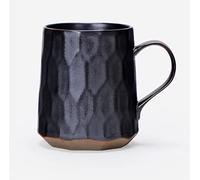 globe faith Tazza da caffè in gres fatto a mano personalizzata, tazza da caffè artigianale in ceramica, tazza da tè in ceramica isolata per casa, ufficio o regali, geometrica artistica