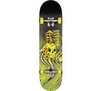 Globe G2 Where To, Skateboard Unisex-Adulto, Nero/Giallo tossico, 8.25