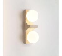 Globe Glass Wall Sconce Nordic Wall Light Noral Natural Stone Wall Wall Lampada Modern Approccio Illuminazione da parete per il corridoio dalla camera da letto al soggiorno, Vanità di vanità vetro