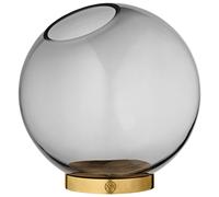 GLOBE Vaso con Supporto Nero/ Oro Ø21 cm