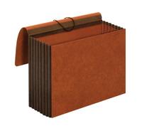 globe-weis Heavy Duty/Pendaflex file borse, extra largo, 17,8 cm expansion, Elastic Cord Closure, Letter size, Brown, 5-count (CL1084GLHD)