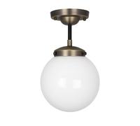 Globen Lighting Alley Plafoniera Ottone Antico/Bianco