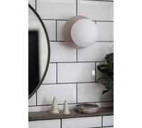 Globen Lighting Applique ART DECO, bianco/bianco, Ø 16 cm, IP44 Globen Lighting