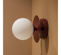 Globen Lighting Applique ART DECO bordeaux/bianco Ø16 cm IP44 Globen Lighting