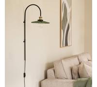 Globen Lighting applique COBBLER, verde, altezza 75 cm, vetro Globen Lighting