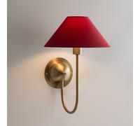 Globen Lighting Applique IRIS, rosso bordeaux, altezza 32 cm Globen Lighting