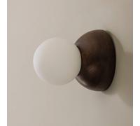 Globen Lighting Torrano 13 Lampada da Plafoniera in Rovere Tinto Rosso