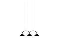 Globen Lighting Curve 3 Lampadario A Sospensione Nero