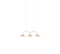Globen Lighting Curve 3 Lampadario Beige
