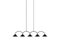 Globen Lighting Curve 5 Lampadario Nero