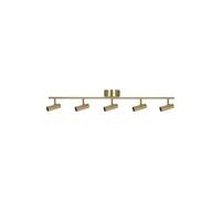 Globen Lighting Hubble 5 Plafoniera Lunga in Ottone Spazzolato
