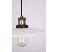 Globen Lighting Lampada a sospensione COBBLER, bianca, Ø 25 cm Globen Lighting