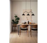 Globen Lighting Lampada a sospensione CURVE 3, beige, a 3 luci, 95 cm Globen Lighting