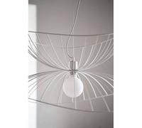 Globen Lighting Lampada a sospensione RAY, bianca, Ø 70 cm Globen Lighting