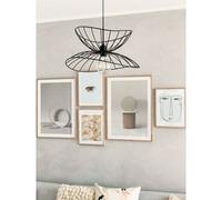 Globen Lighting Lampada a sospensione RAY, nera, Ø 45 cm Globen Lighting