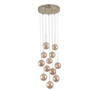 Globen Lighting Skyfall Lampadario Ambra