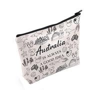 Globetrotter Gift Australia is Always A Good Idea Borsa per cosmetici Australia Punto di riferimento, Bianco sporco, Grande, L'Australia è sempre Regno Unito