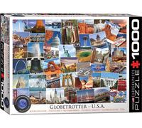 Globetrotter USA Puzzle In Pezzi Da 1000