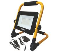 PROIETTORE A LED PORTATILE E RICARICABILE CON SUPPORTO 20W 4000K FARO FARETTO