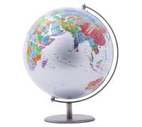 Globi geografici Globo con supporto in acciaio inossidabile 304 argento 9 colori Globo geografico del mondo Globo da tavolo da 12,5 pollici for la casa Globo for la decorazione Ufficio