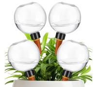 Globi per Irrigazione Piante, 5 Pezzi Sfere Trasparenti per Gocciolatori per Irrigazione, Irrigazione Bulbi Autoirriganti per Interni ed Esterni, Coni per l'Irrigazione in Argilla