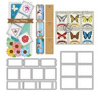 GLOBLELAND 2 Set Rettangolare in Pizzo Timbro Fustelle per Fare la Decorazione della Carta Cornice Rettangolare Taglio Muore Stencil per Scrapbooking Album di Foto