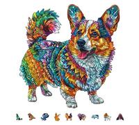 GLOBLELAND 200 pz puzzle in legno per adulti 29x28cm puzzle per adulti a forma unica puzzles di legno colorati per Natale Pasqua regali di compleanno giochi di famiglia