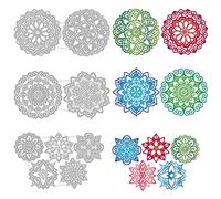 GLOBLELAND Mandala Fiori Cut Dies Modello di Goffratura Stampo In Acciaio Al Carbonio Tagli Pianta Stampo Goffratura per Scrapbooking Carta Decorazione Del Mestiere di DIY