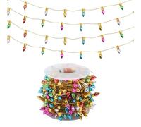 GLOBLELAND Stringa di luci in miniatura da 7,9 m, decorazione per albero di Natale, accessori per mobili in miniatura per casa delle bambole