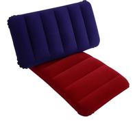 Globly 2 Cuscini Gonfiabili 31x47cm per Spiaggia, Campeggio, Viaggio | Cuscini in Velluto Morbido in Vari Colori