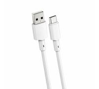 Globly Cavo Bianco USB-C 2A da 50cm | Cavo Salvaspazio con Design Compatto