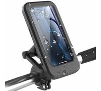 Globly Porta Cellulare Impermeabile per Bici e Moto | Supporto Universale con Cover Touchscreen e Rotazione 360°