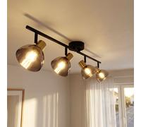 Globo 4 LED Faretti Da Soffitto Regolabili Deckenleuchte Vetro Fumè L 79 cm