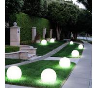 Globo 8x Lampade Solari LED Design A Palla Moderno, Esterno, Giardino, 4 Luci [EEK: Non valutato]