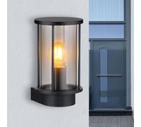 Globo Applique da esterno Gracey, nera, acciaio inossidabile, IP54, E27 Globo