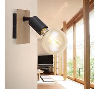 Globo Applique Martha con lastra di legno 54008-1H