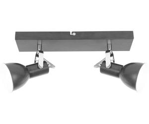 Globo BARRA 2 LUCI BROWNIES IN METALLO MARRONE CON INTERNO BIANCO 2xE14 MAX 40W ESCLUSE
