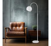 Globo Bogenleuchte Standleuchte LED da Lettura Moderno Bianco 150 cm