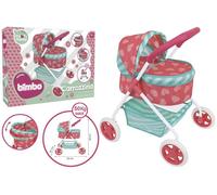 Carrozzina Deluxe per Bambole e Bambolotti con Parasole e Richiudibile - Bimbo - Globo Giocattoli - 41525